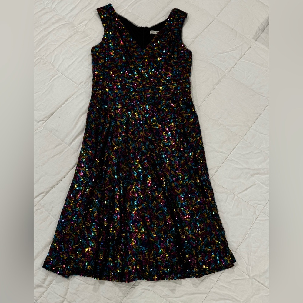 Grace Karin Multicolor Sequin Dress